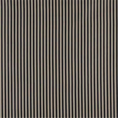 Designer Fabrics 54 in. Wide - Navy And Beige Thin Striped Jacquard Woven Upholstery Fabric D376